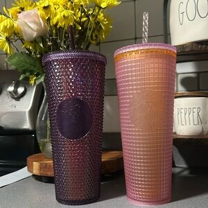 Starbucks tumblers (2)